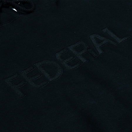 Federal Embroidered Hoodie - Black