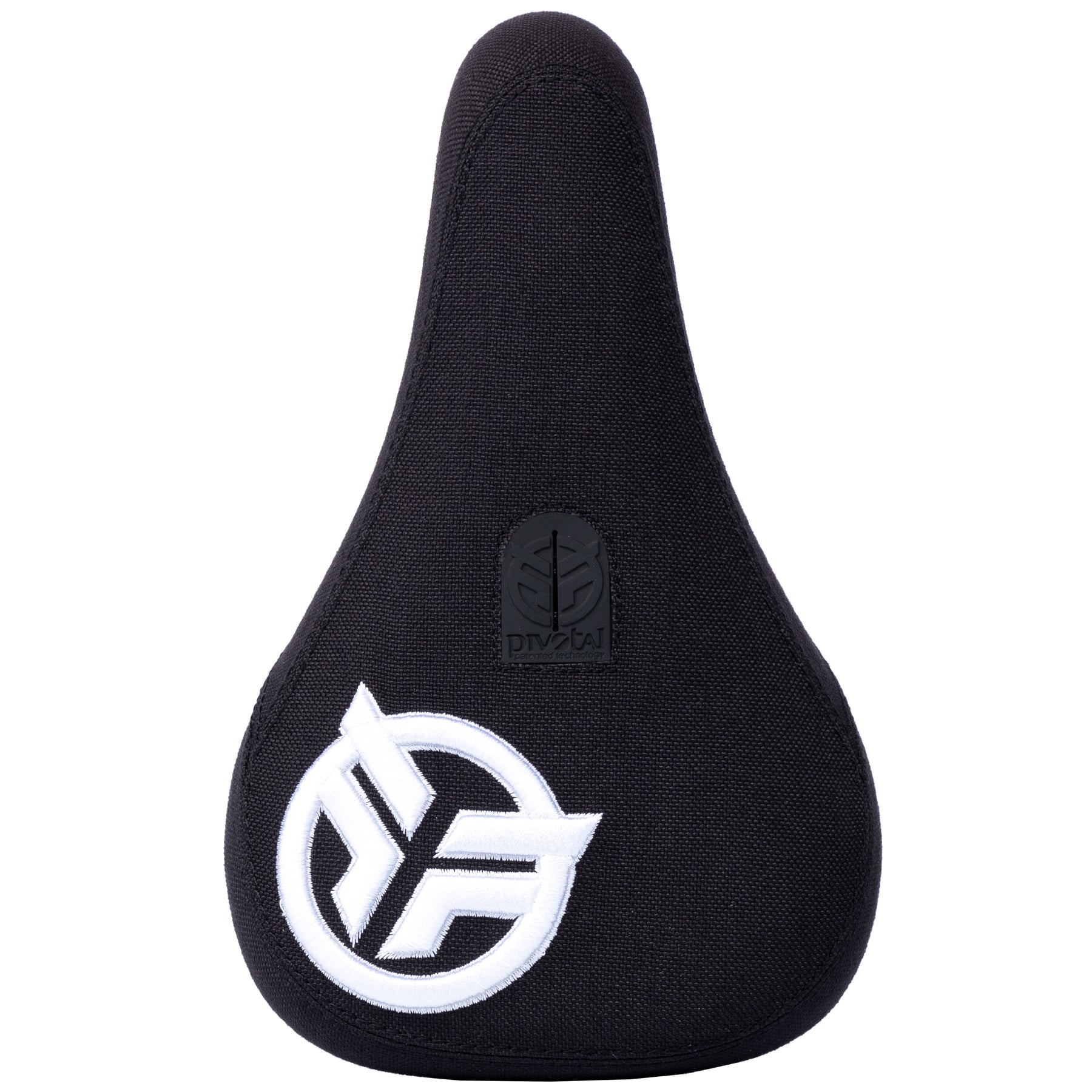 Federal Mid Pivotal Logo Seat - Black With Raised White Embroidery