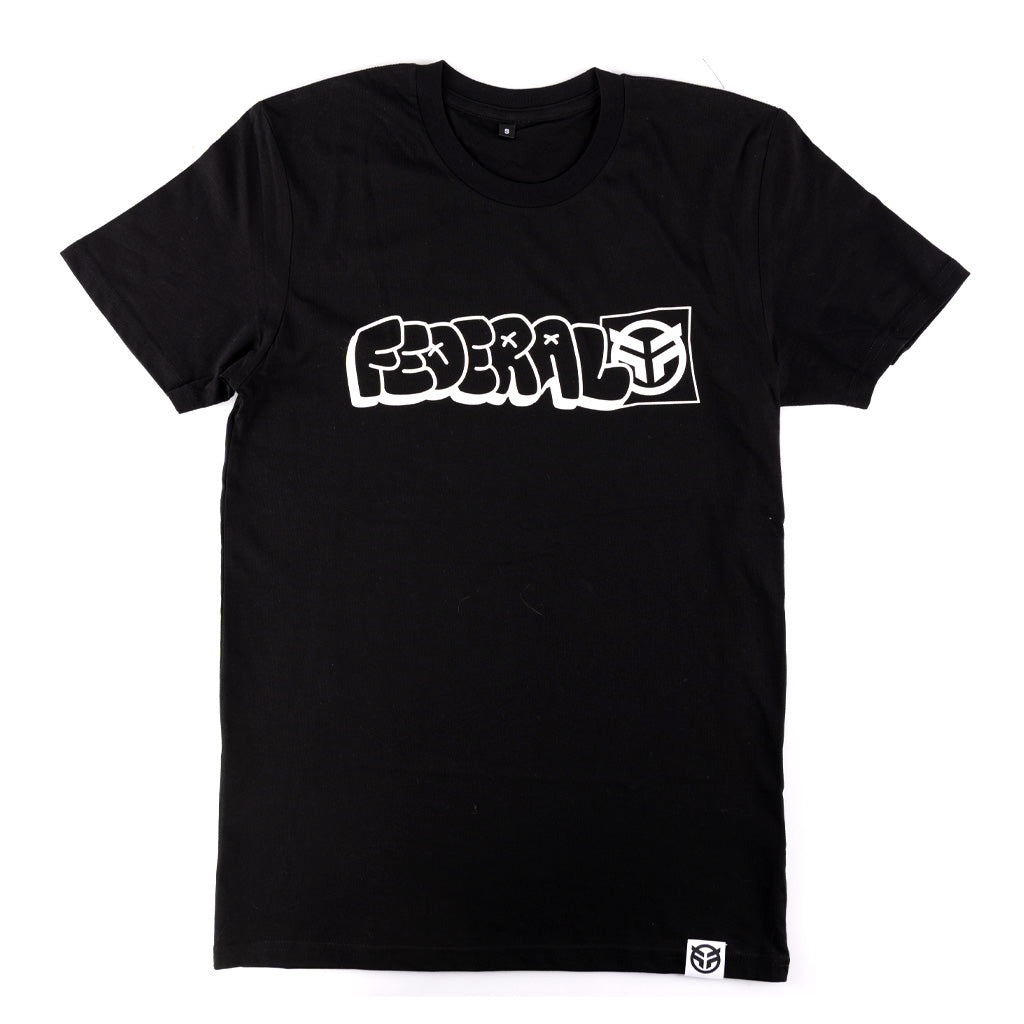 Federal Tagged Outline Kids T-Shirt - Black