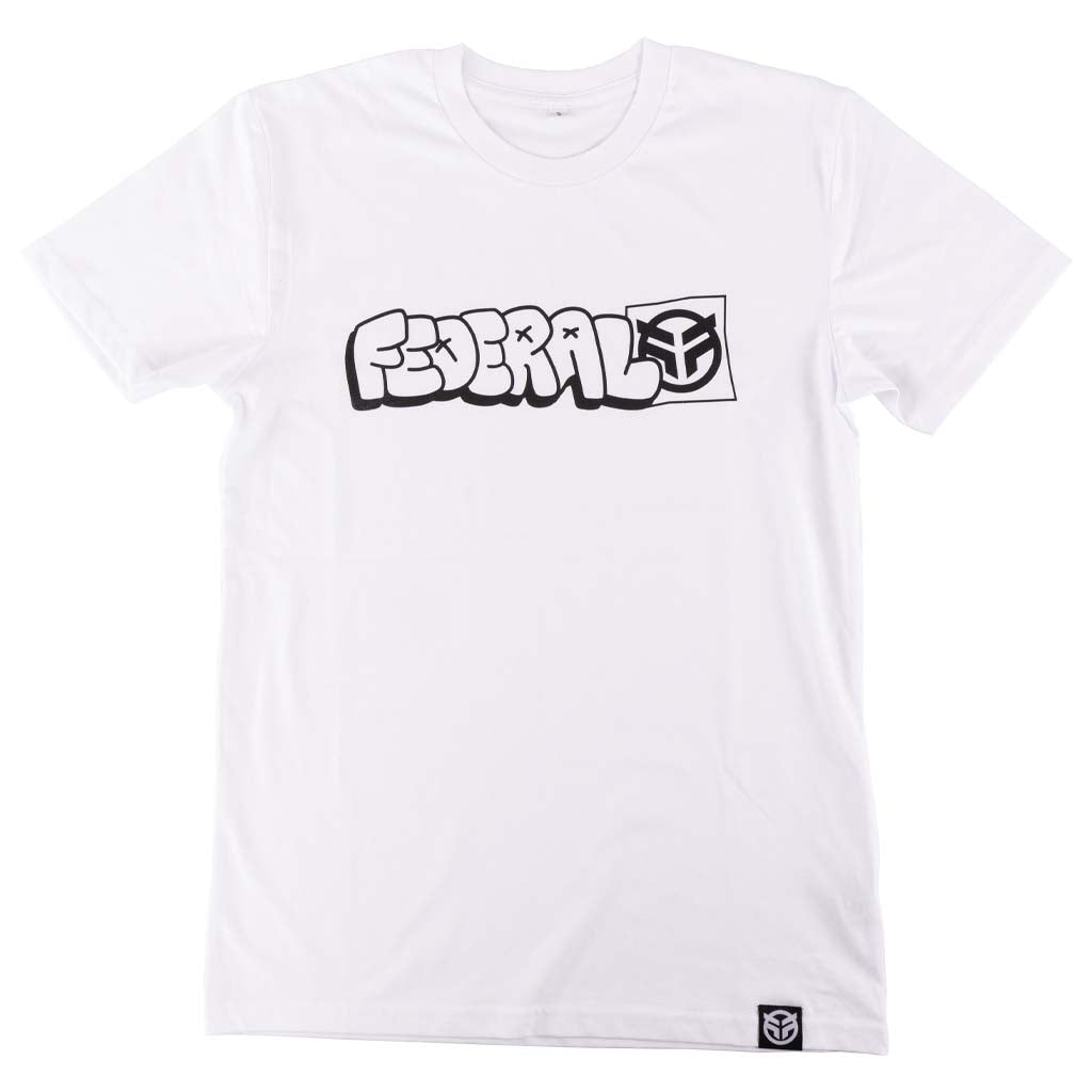 Federal Tagged Outline T-Shirt - White