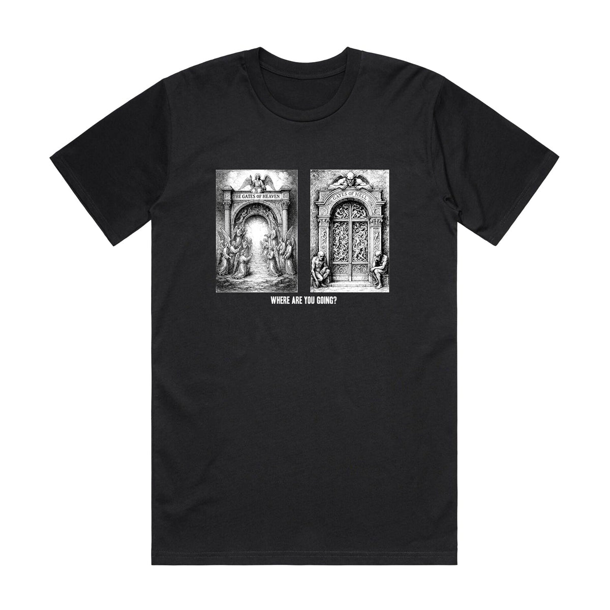 Cult Heaven Or Hell T-Shirt - Black