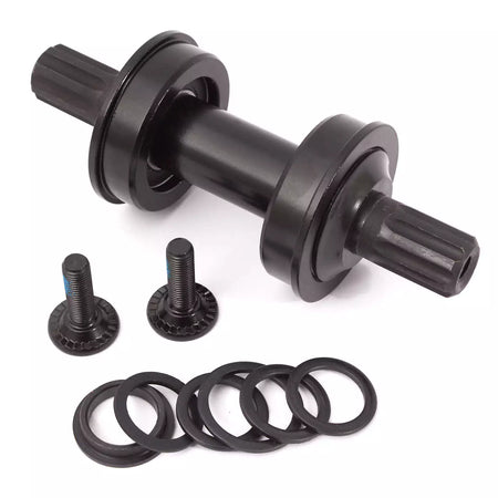 KHE US Bottom Bracket With 8 Spline Axle - Black 19mm