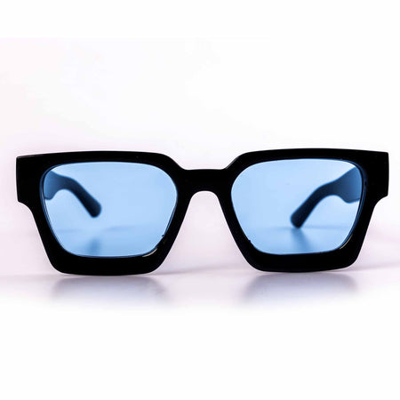 Malice Sundodger Sunglasses - Black With Blue Lenses