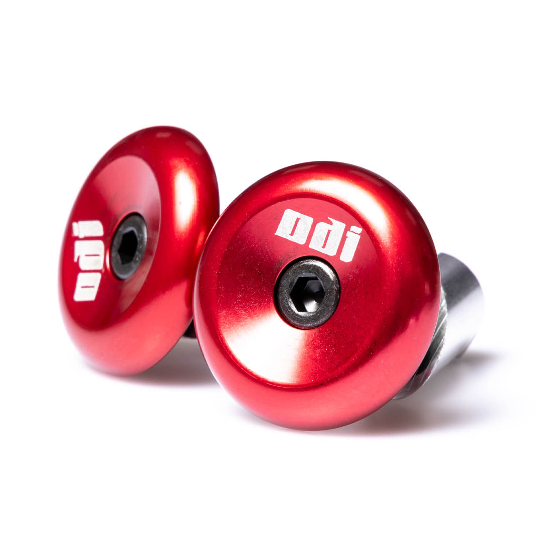ODI Aluminium Bar Ends - Red
