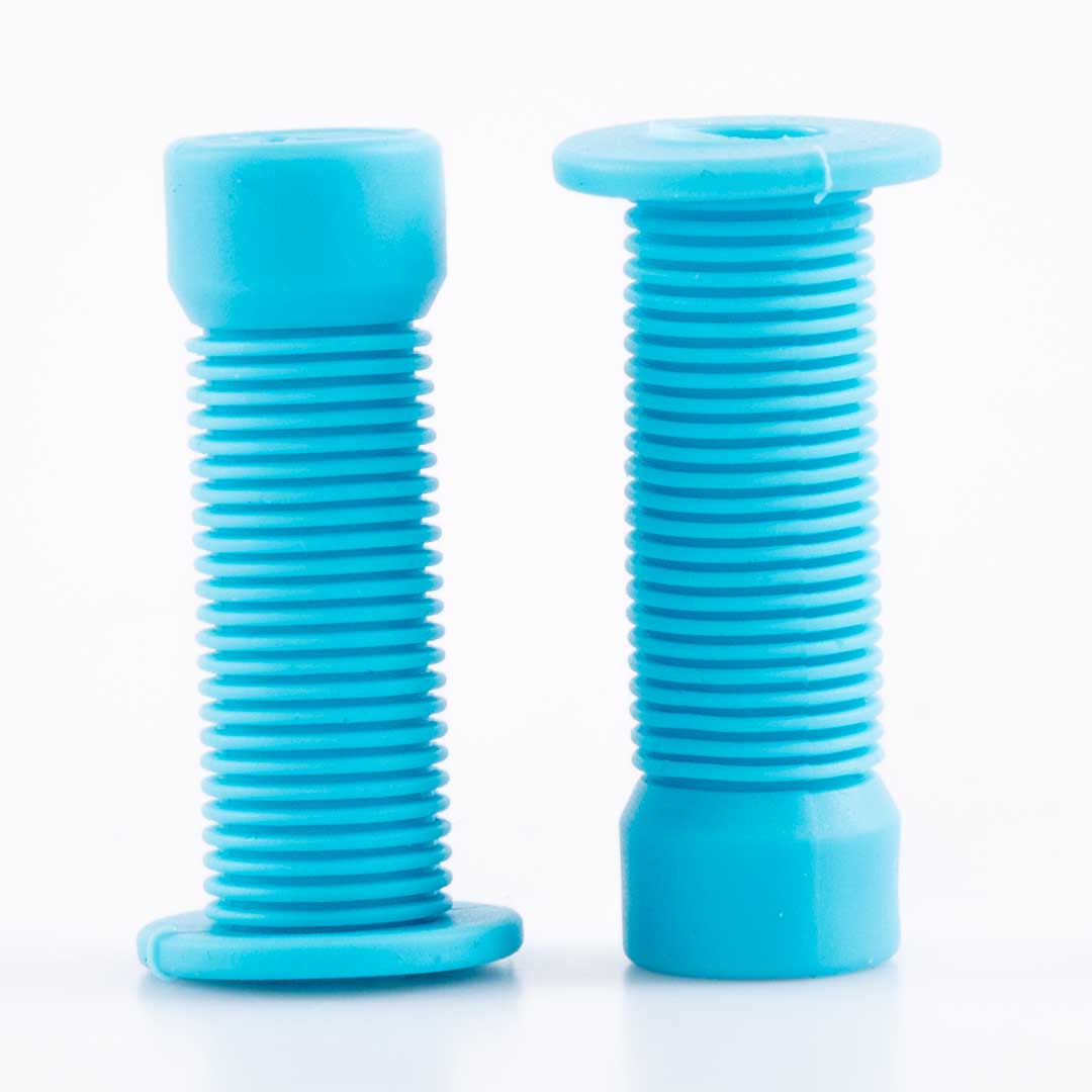 ODI Longneck Grips Schrader Valve Caps - Light Blue (Pair)