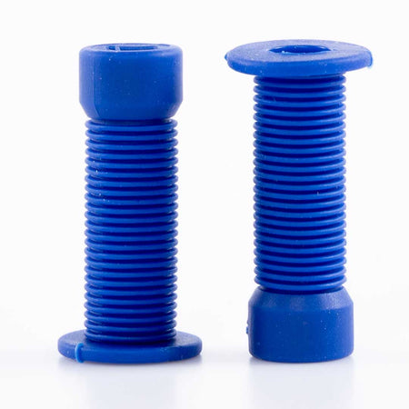 ODI Longneck Grips Schrader Valve Caps - Dark Blue (Pair)