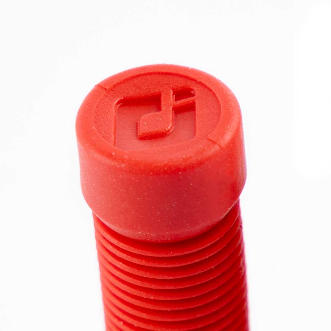 ODI Longneck Grips Schrader Valve Caps - Red (Pair)
