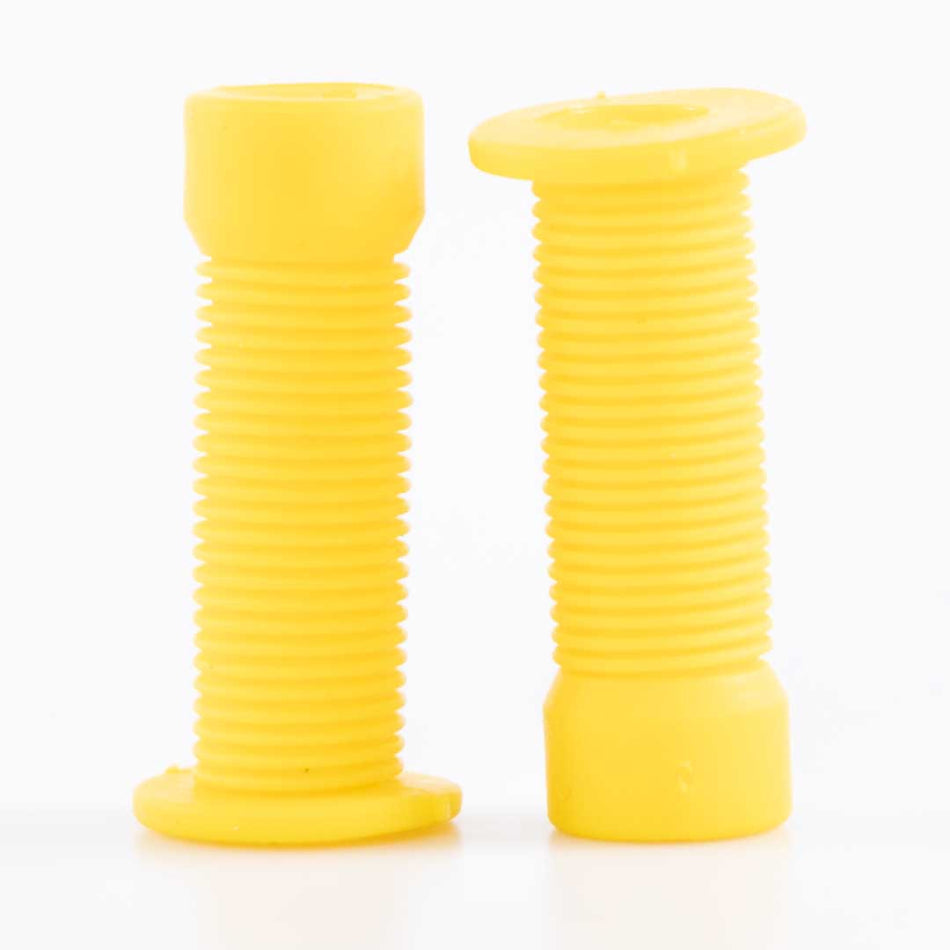 ODI Longneck Grips Schrader Valve Caps - Yellow (Pair)