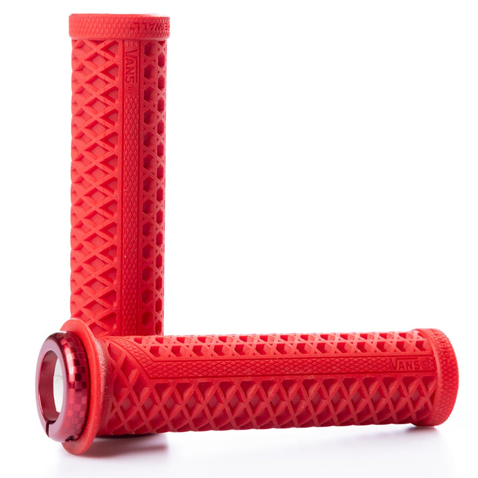 ODI Vans V2.1 Lock On Grips - Red 135mm