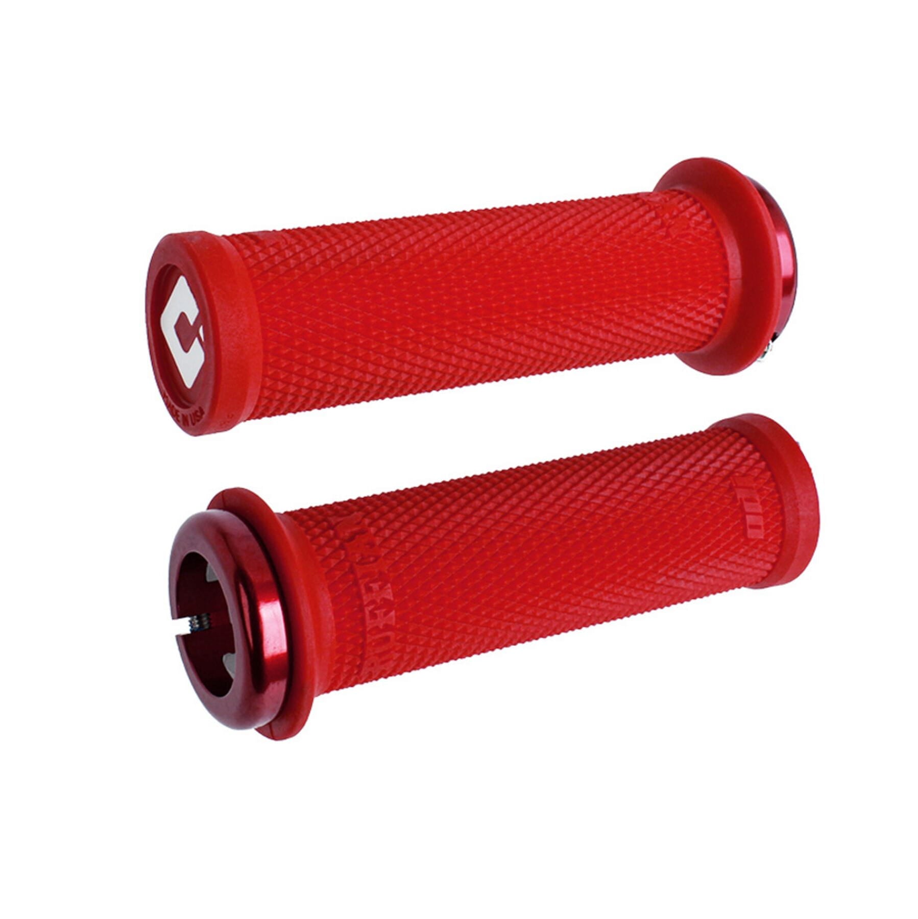 ODI Ruffian Mini V2.1 Lock On Grips - Red 110mm