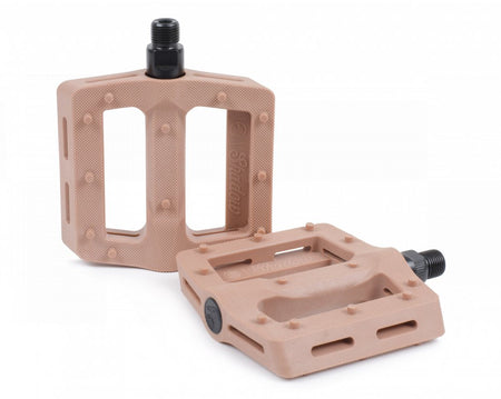 Shadow Surface Plastic Pedals - Clay 9/16"