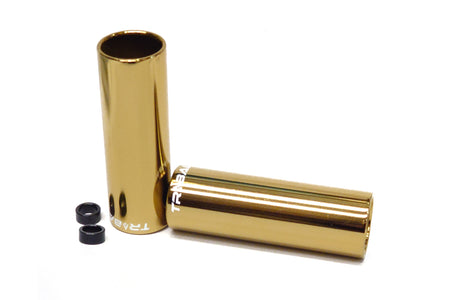 Tribal BMX Tribal 4" Pegs - Gold 14mm With 10mm Adapter (Pair)