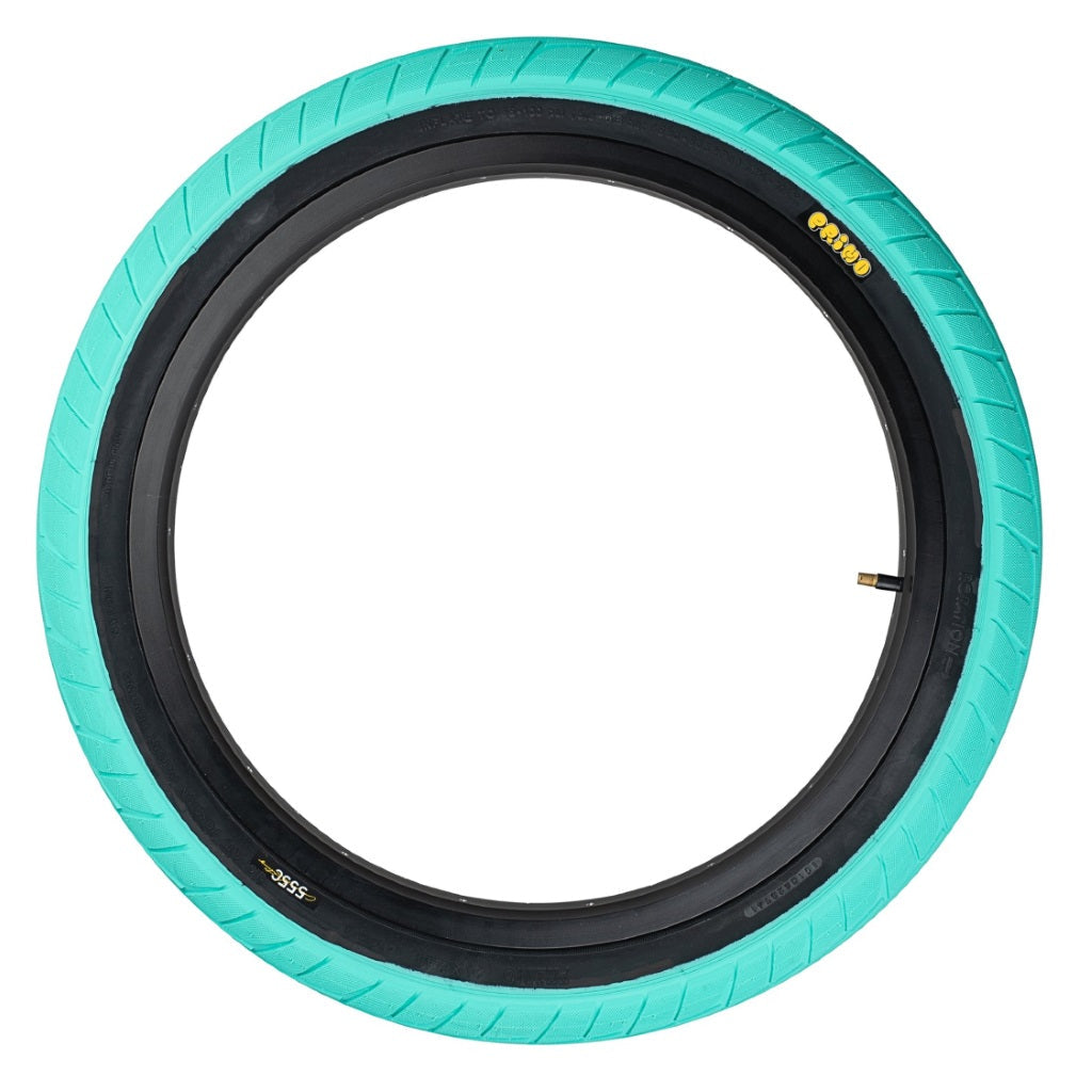 Primo 555C Tyre 20" - Teal With Black Sidewall 2.45"
