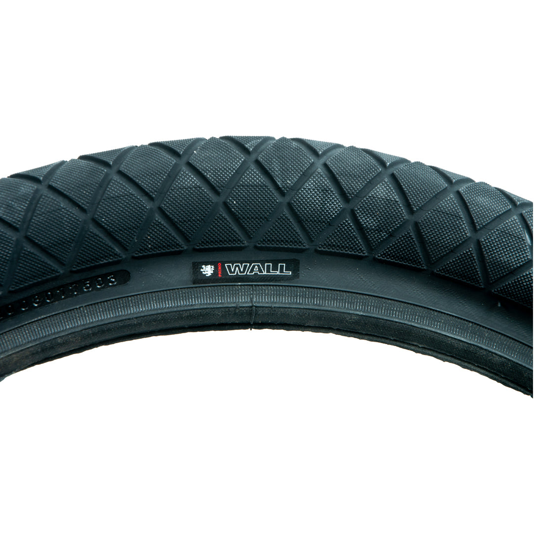 Primo Wall Tyre - Black 2.35" | BMX
