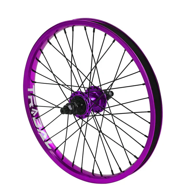 Tribal BMX Tribal 18" RHD Cassette Rear Wheel - Purple