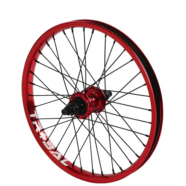 Tribal BMX Tribal 18" RHD Cassette Rear Wheel - Red