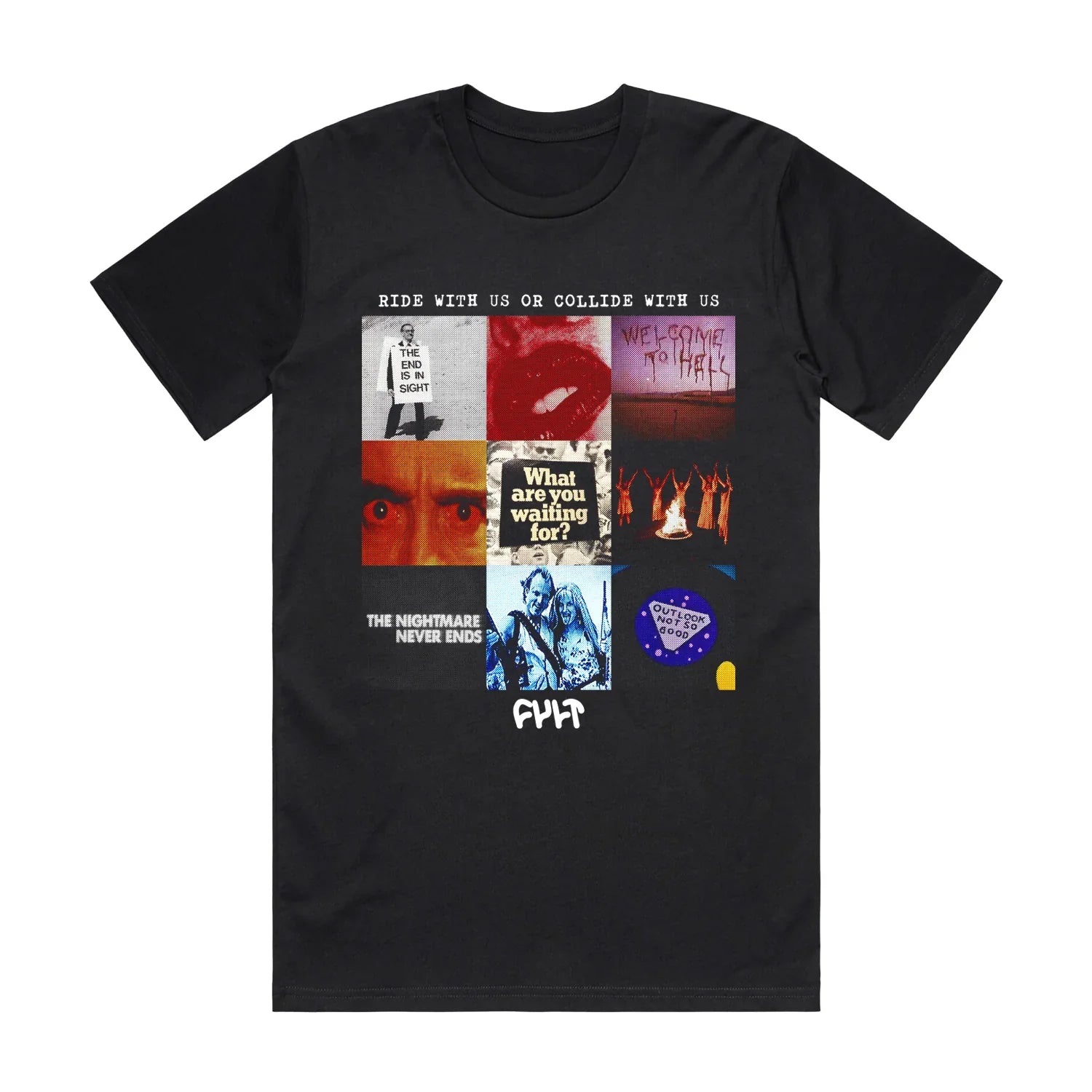 Cult Ride With Us Tee - Black