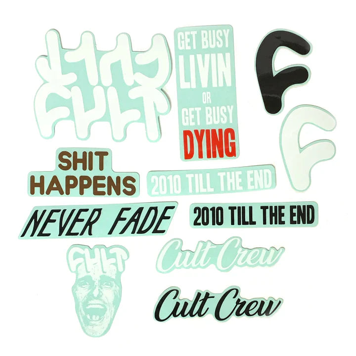 Cult 11 Piece Sticker Pack