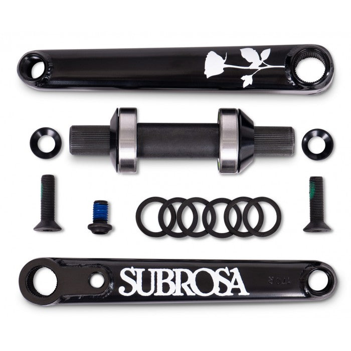 Subrosa Rose 19mm Cranks - Matt Black