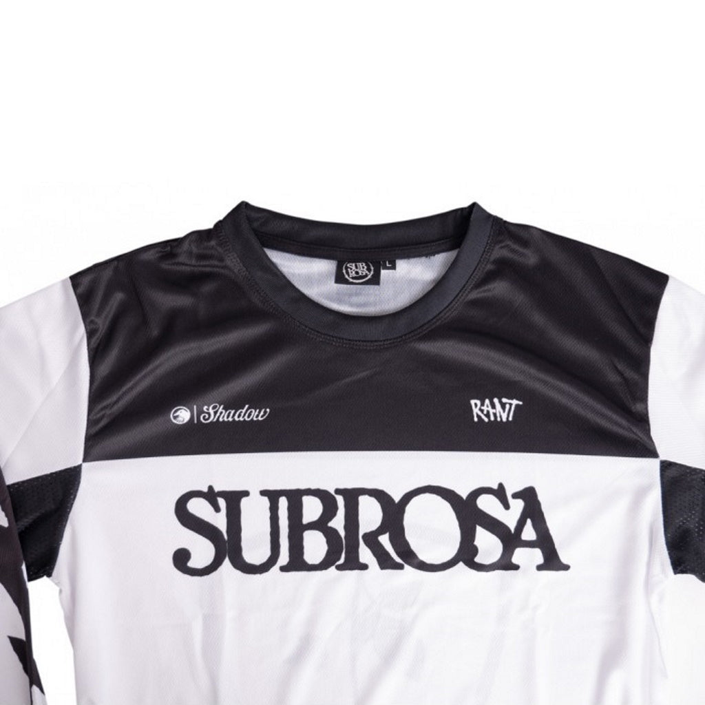 Subrosa Race Jersey L/S T-Shirt - Black / White