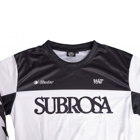 Subrosa Race Jersey L/S T-Shirt - Black / White