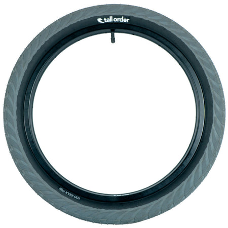 Tall Order Wallride Tyre - Grey With Black Sidewalls 2.35" | BMX