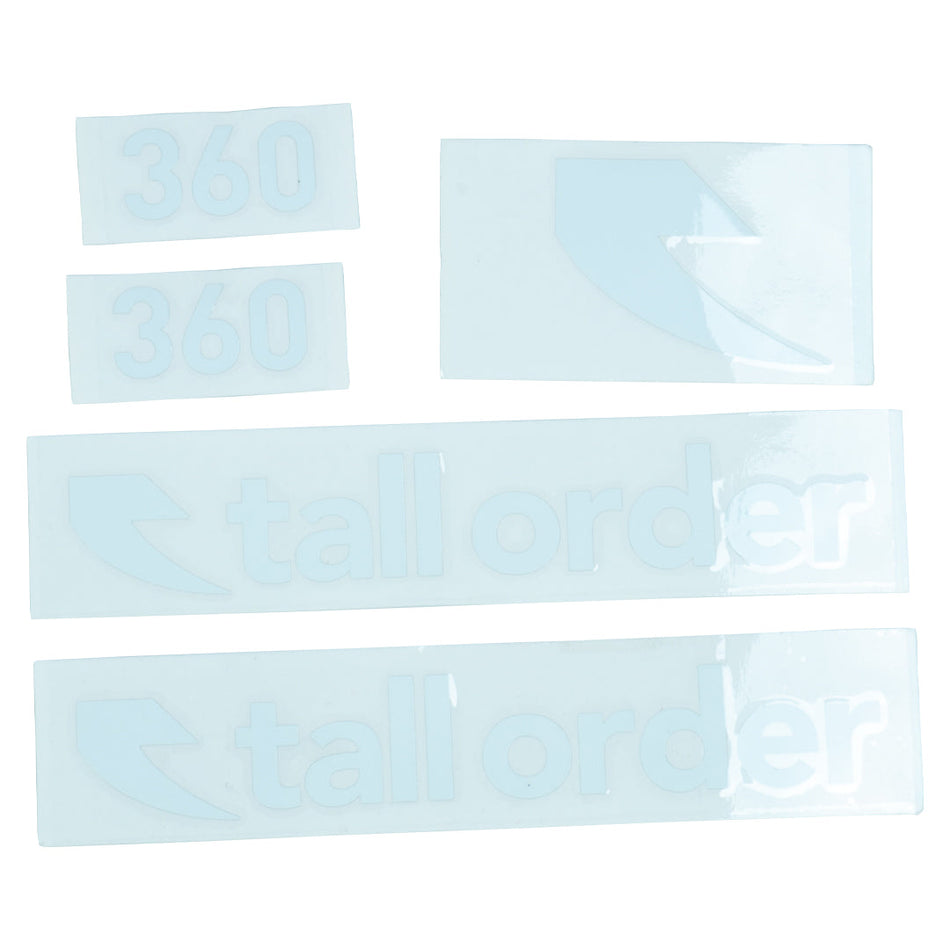 Tall order 360 Frame Stickers - White