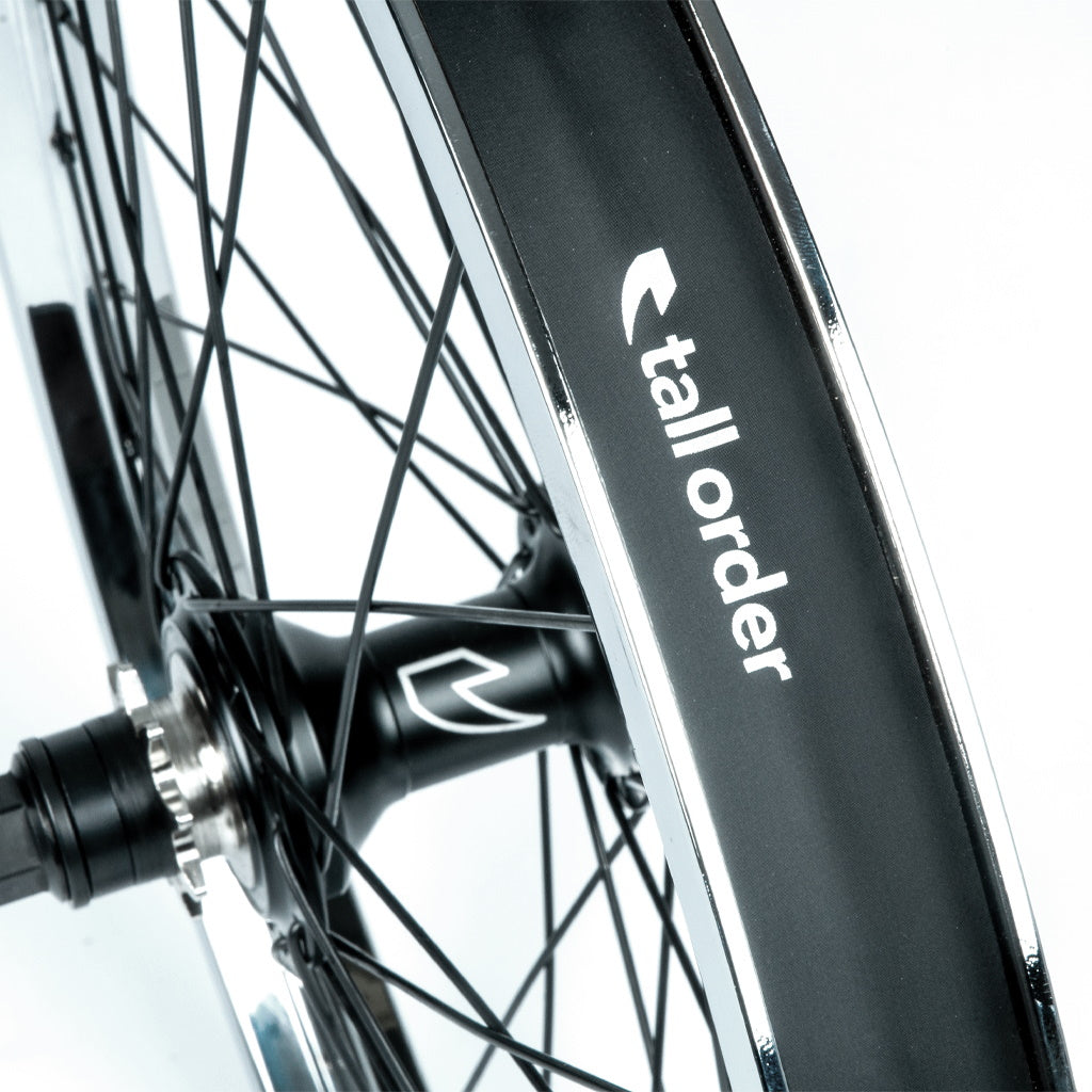 Tall Order Dynamics RHD Cassette Wheel - Black With Chrome Rim 9 Tooth