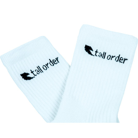 Tall Order Small Logo Socks - White
