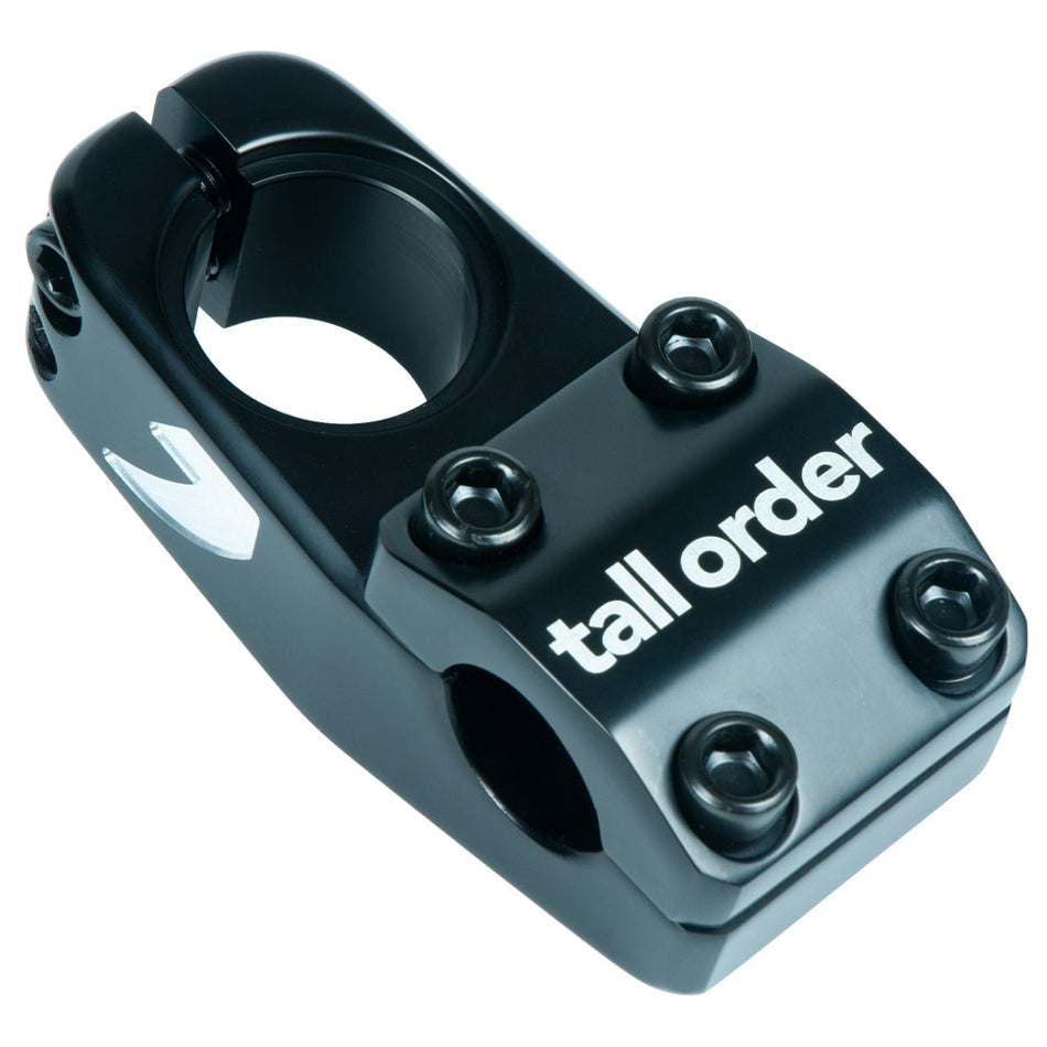 Tall Order Logo Top Load Stem - Black With Silver Logos 50mm Reach