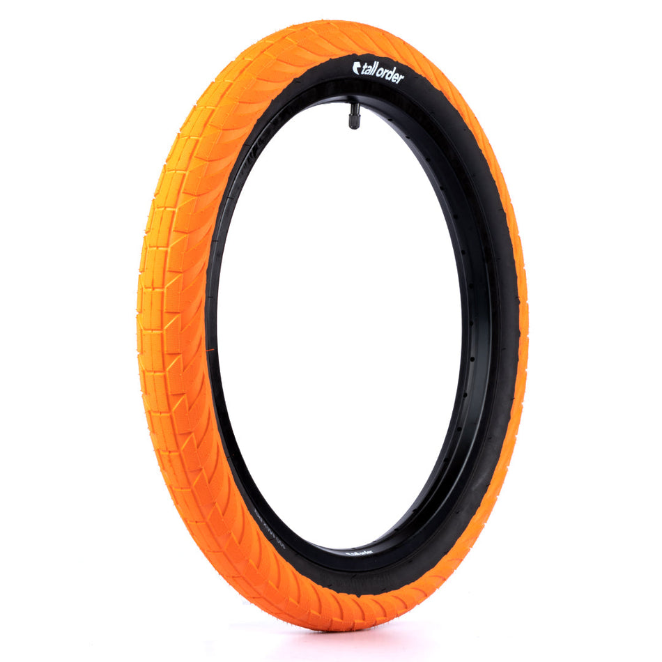 Tall Order Wallride Tyre - Orange With Black Sidewall 2.35" | BMX