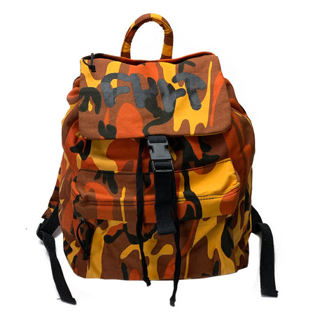 Cult Thick Logo Stash Bag - Orange Camo