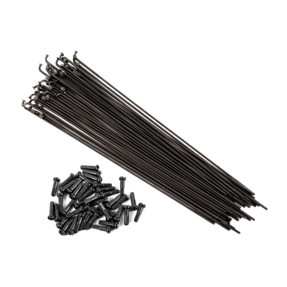 Shadow Featherweight Butted Spokes (Pack Of 40) - Matt Black