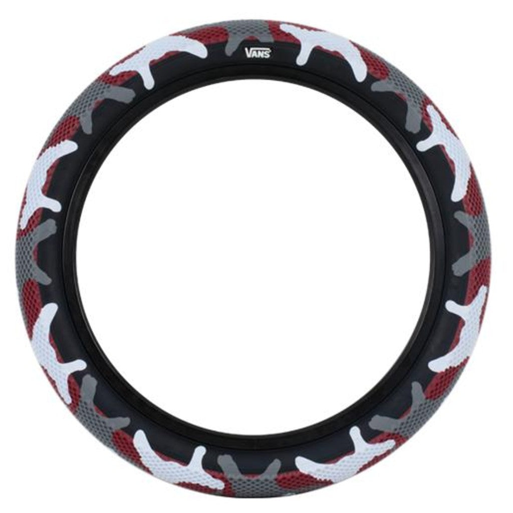 Cult Vans Tyre 26" - Red Camo With Black Sidewall 2.10"