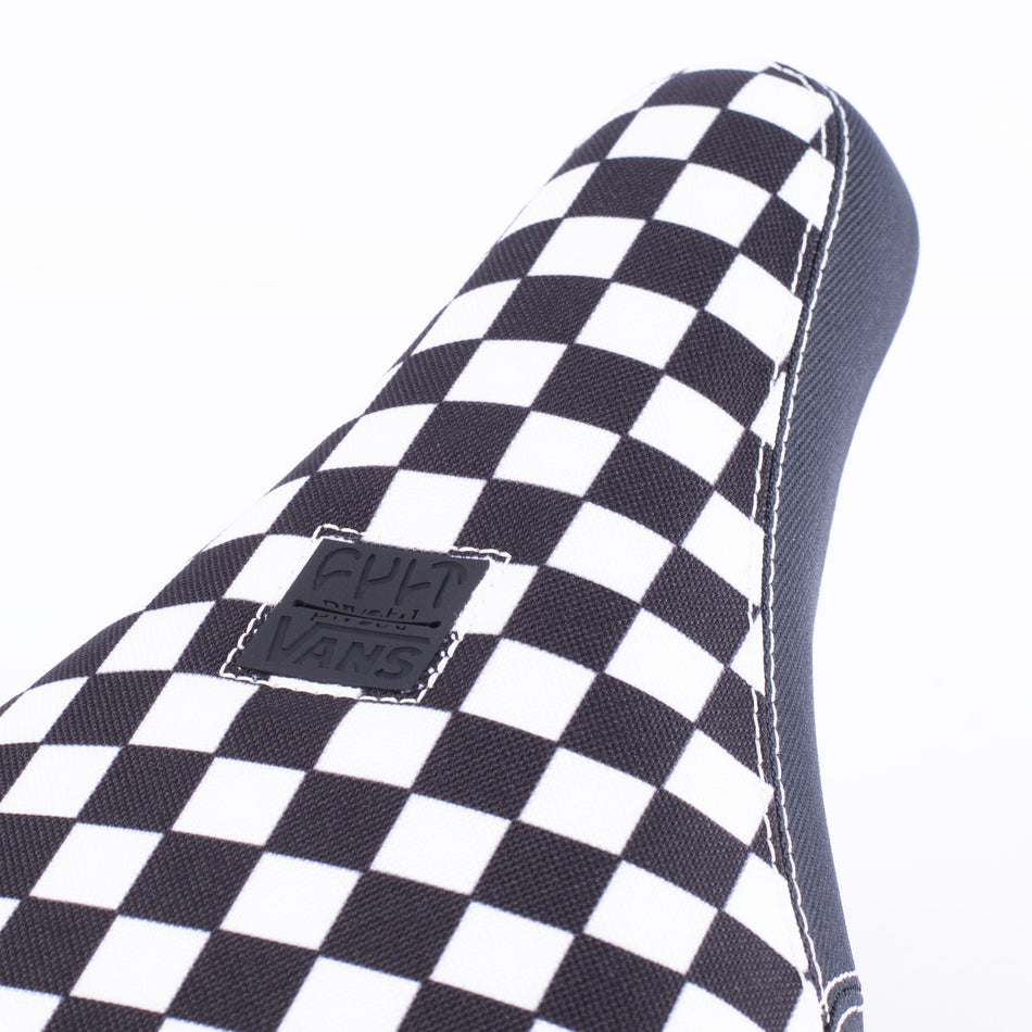 Cult X Vans Slip On Padded Pivotal Seat - Black/White Checkers, Gum Base