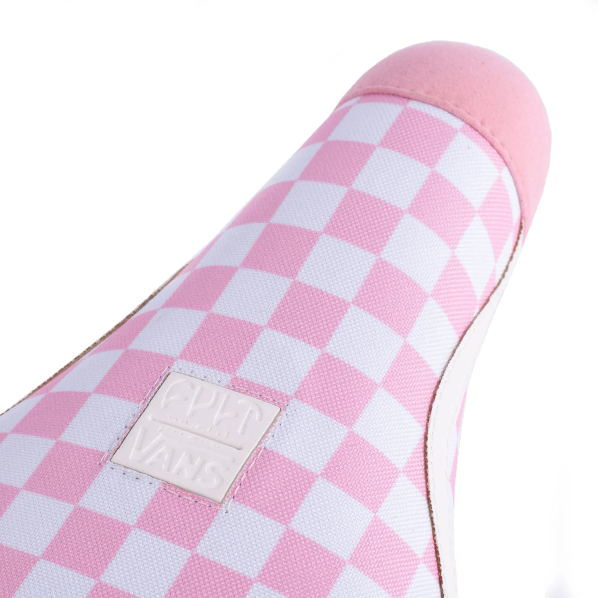 Cult X Vans Old Skool Padded Pivotal Seat - Pink/White Checkers, Gum Base