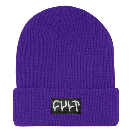 Cult Witness Ribbed Beanie - Purple