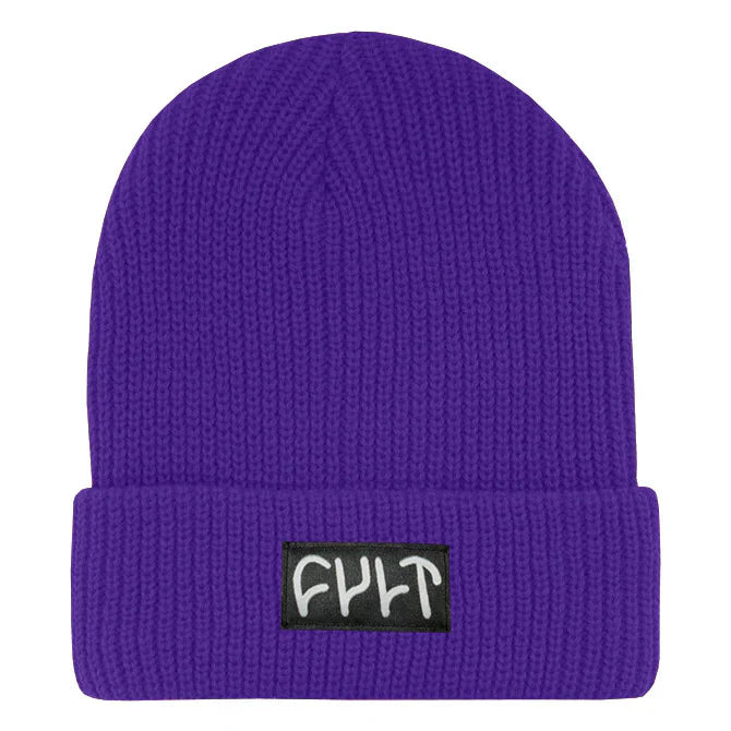 Cult Witness Ribbed Beanie - Purple