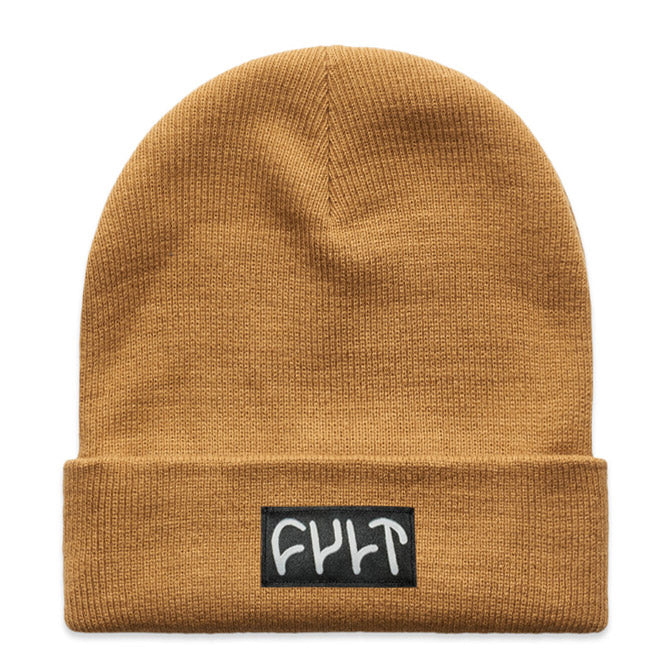 Cult Witness Tight Knit Beanie - Camel
