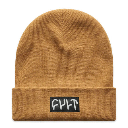 Cult Witness Tight Knit Beanie - Camel
