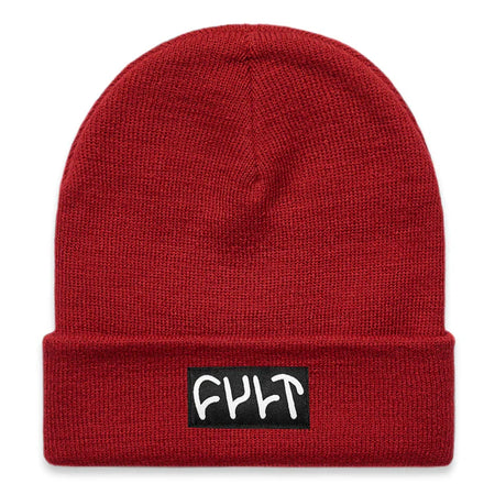 Cult Witness Tight Knit Beanie - Cardinal