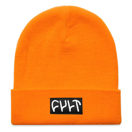 Cult Witness Tight Knit Beanie - Orange