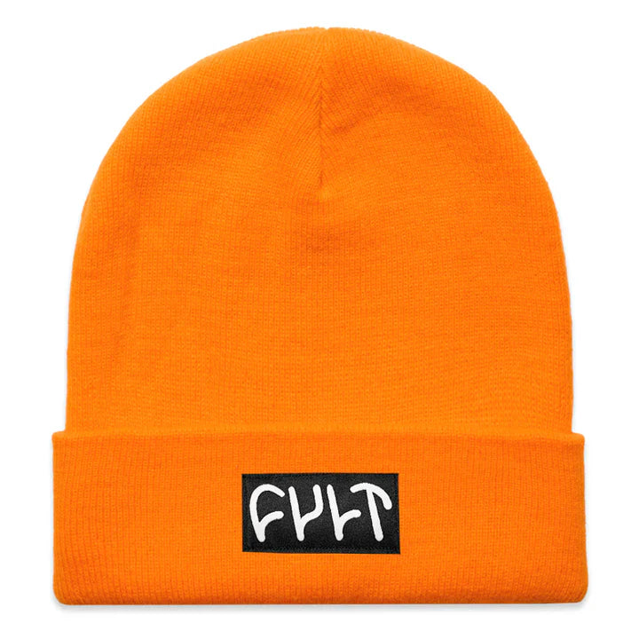 Cult Witness Tight Knit Beanie - Orange