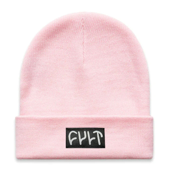Cult Witness Tight Knit Beanie - Pink