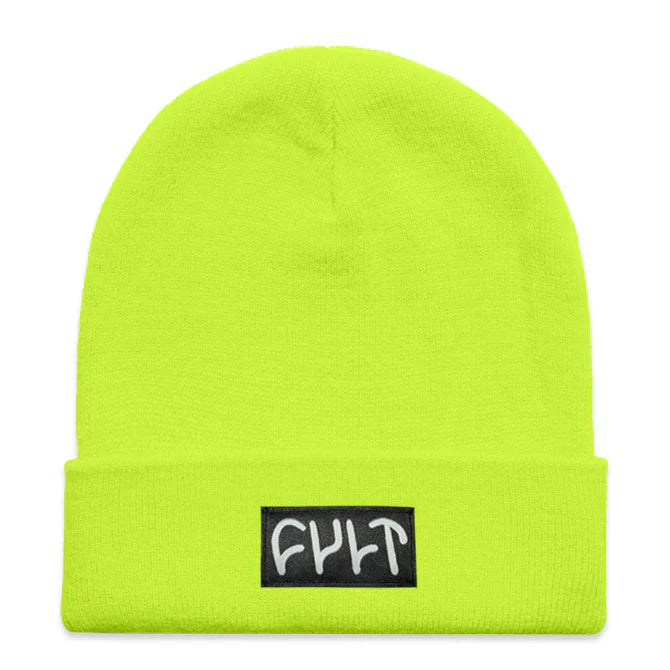 Cult Witness Tight Knit Beanie - Yellow